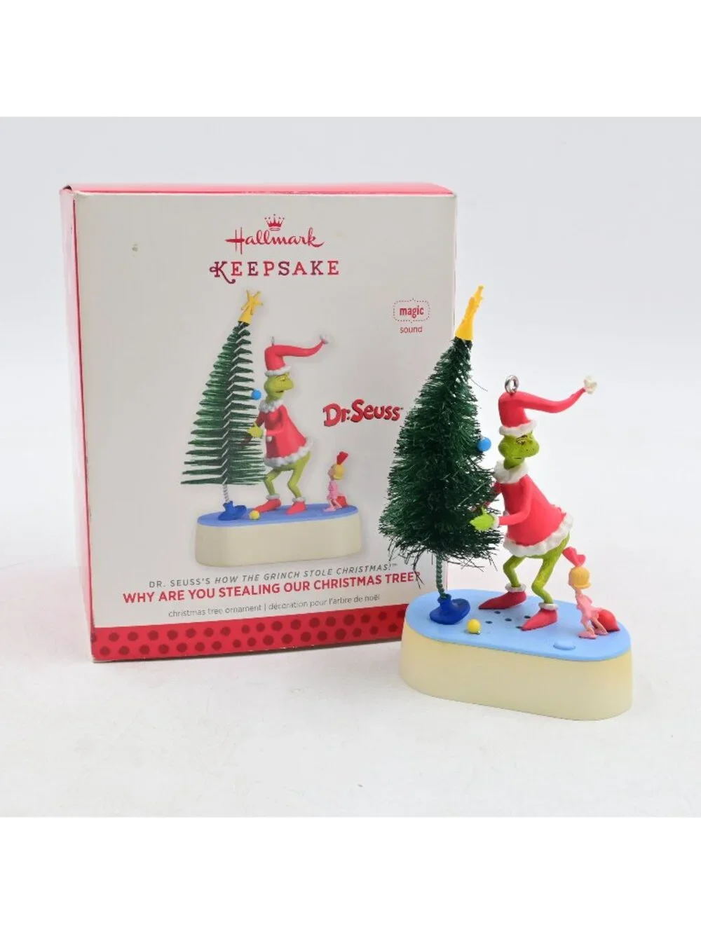 Hallmark Keepsake Grinch Why Are You Stealing Our Tree Ornament Dr Seuss
